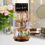 Maxbell Rotating Jewelry Storage Organizer Necklace Hanger for Pendant Rings Dresser