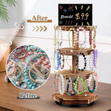 Maxbell Rotating Jewelry Storage Organizer Necklace Hanger for Pendant Rings Dresser