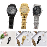 Maxbell Male Wrist Watch Business Gift Bracelet Watch for Father Friends Grandfather black