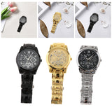 Maxbell Male Wrist Watch Business Gift Bracelet Watch for Father Friends Grandfather black