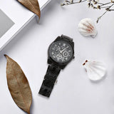 Maxbell Male Wrist Watch Business Gift Bracelet Watch for Father Friends Grandfather black