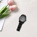 Maxbell Male Wrist Watch Business Gift Bracelet Watch for Father Friends Grandfather black