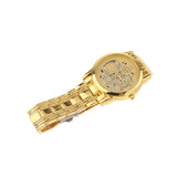 Maxbell Male Wrist Watch Business Gift Bracelet Watch for Father Friends Grandfather gold