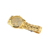 Maxbell Male Wrist Watch Business Gift Bracelet Watch for Father Friends Grandfather gold