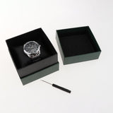 Maxbell Male Wrist Watch Business Gift Bracelet Watch for Father Friends Grandfather silver