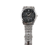 Maxbell Male Wrist Watch Business Gift Bracelet Watch for Father Friends Grandfather silver