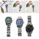 Maxbell Auto Mechanical Watch Men Quartz Movement Chronograph Analog Wristwatch Green