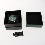 Maxbell Auto Mechanical Watch Men Quartz Movement Chronograph Analog Wristwatch Green
