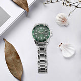 Maxbell Auto Mechanical Watch Men Quartz Movement Chronograph Analog Wristwatch Green
