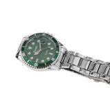 Maxbell Auto Mechanical Watch Men Quartz Movement Chronograph Analog Wristwatch Green