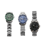 Maxbell Auto Mechanical Watch Men Quartz Movement Chronograph Analog Wristwatch Green