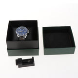 Maxbell Auto Mechanical Watch Men Quartz Movement Chronograph Analog Wristwatch Blue