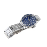 Maxbell Auto Mechanical Watch Men Quartz Movement Chronograph Analog Wristwatch Blue