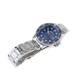 Maxbell Auto Mechanical Watch Men Quartz Movement Chronograph Analog Wristwatch Blue