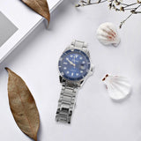 Maxbell Auto Mechanical Watch Men Quartz Movement Chronograph Analog Wristwatch Blue