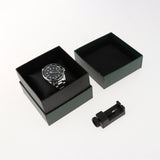 Maxbell Auto Mechanical Watch Men Quartz Movement Chronograph Analog Wristwatch Black