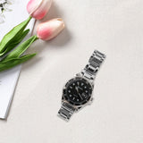 Maxbell Auto Mechanical Watch Men Quartz Movement Chronograph Analog Wristwatch Black