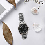 Maxbell Auto Mechanical Watch Men Quartz Movement Chronograph Analog Wristwatch Black