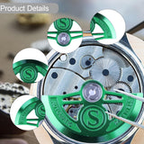 Maxbell Watch Automatic Hammer Rotor Jeweler Shop Watchmakers Accessory Watch Repair Green