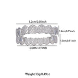 Maxbell Hip Hop Teeth Grill Decor for Men Women Rapper Costume Accessories Portable Silver