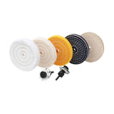 Maxbell 5x 4" Buffing Polishing Wheels Sturdy Buffing Pads for Drill Copper Aluminum
