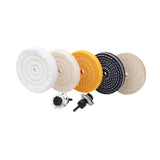 Maxbell 5x 4" Buffing Polishing Wheels Sturdy Buffing Pads for Drill Copper Aluminum