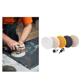 Maxbell 5x 4" Buffing Polishing Wheels Sturdy Buffing Pads for Drill Copper Aluminum