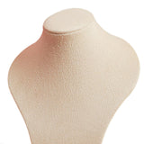 Maxbell Necklace Display Mannequin Jewelry Stand for Dresser Countertop Retail Store Beige