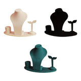 Maxbell Necklace Display Mannequin Jewelry Stand for Dresser Countertop Retail Store Beige