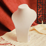 Maxbell Necklace Display Mannequin Jewelry Stand for Dresser Countertop Retail Store Beige