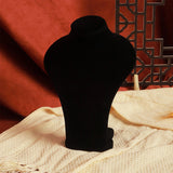 Maxbell Necklace Display Mannequin Jewelry Stand for Dresser Countertop Retail Store Black