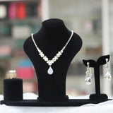 Maxbell Necklace Display Mannequin Jewelry Stand for Dresser Countertop Retail Store Black