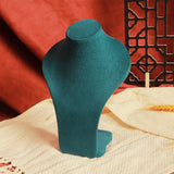 Maxbell Necklace Display Mannequin Jewelry Stand for Dresser Countertop Retail Store Green