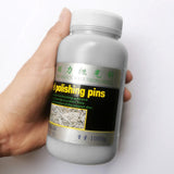 Maxbell Steel Tumbling Media Pins Portable Lightweight for Metal Hardware Processing 0.5.mm  1 kg