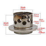 Maxbell Centrifugal Casting Steel Bell Jewelry Craft Casting Portable for Sand Metal 2inchx2inch