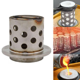 Maxbell Centrifugal Casting Steel Bell Jewelry Craft Casting Portable for Sand Metal 2.5inchx3inch