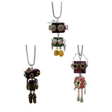 Maxbell Steampunk Robot Necklace Trendy for Women Girls Kids Girls Boys Thanksgiving Green
