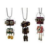 Maxbell Steampunk Robot Necklace Trendy for Women Girls Kids Girls Boys Thanksgiving Green