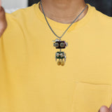Maxbell Steampunk Robot Necklace Trendy for Women Girls Kids Girls Boys Thanksgiving Green