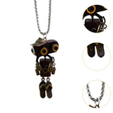 Maxbell Steampunk Robot Necklace Trendy for Women Girls Kids Girls Boys Thanksgiving Bronze