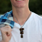 Maxbell Steampunk Robot Necklace Trendy for Women Girls Kids Girls Boys Thanksgiving Bronze