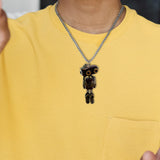 Maxbell Steampunk Robot Necklace Trendy for Women Girls Kids Girls Boys Thanksgiving Bronze