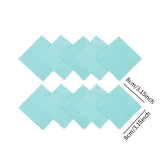 Maxbell 10 Pieces Jewelry Cleaning Polishing Cloth Soft for Lens Silverware Necklace