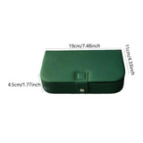 Maxbell Jewelry Box Portable Gifts Large Capacity PU Leather for Earrings Girlfriend