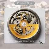 Maxbell Watch Rotor Replace Component Lightweight Automatic Rotor for NH39 7S36 Brown Yellow