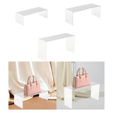 Maxbell Shoe Bag Riser Holder Figures Handbag Display Stand for Mall Retail Tabletop Low