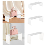 Maxbell Shoe Bag Riser Holder Figures Handbag Display Stand for Mall Retail Tabletop Low