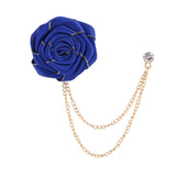 Maxbell Flower Chain Brooch Chic Groom Suit Brooch for Concert Party
