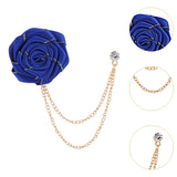 Maxbell Flower Chain Brooch Chic Groom Suit Brooch for Concert Party