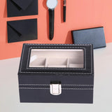 Maxbell Watch Storage Box 3 Slot Multi-functional Jewelry Box for Women Wristwatches